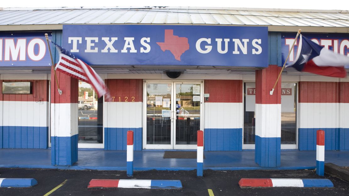 A firearms store in San Antonio, some 30 miles northwest of Wilson County.