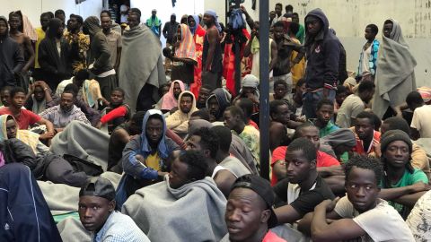 Libyan officials concede that the detention centers like Treeq Alsika in Tripoli are crowded, but insist they are doing what they can to help migrants return home. 