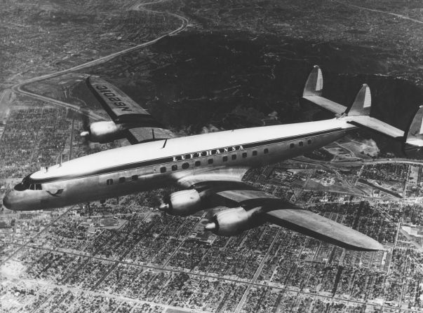 <strong>Lockheed L-1649A Super Constellation:</strong> Lufthansa is rebuilding a Lockheed Super Constellation -- dubbed a Super Star -- similar to this L-1049C model from 1954. It bought three examples at auction in 2008 and will create one operational version with modern avionics and a state-of-the-art digital cockpit.  