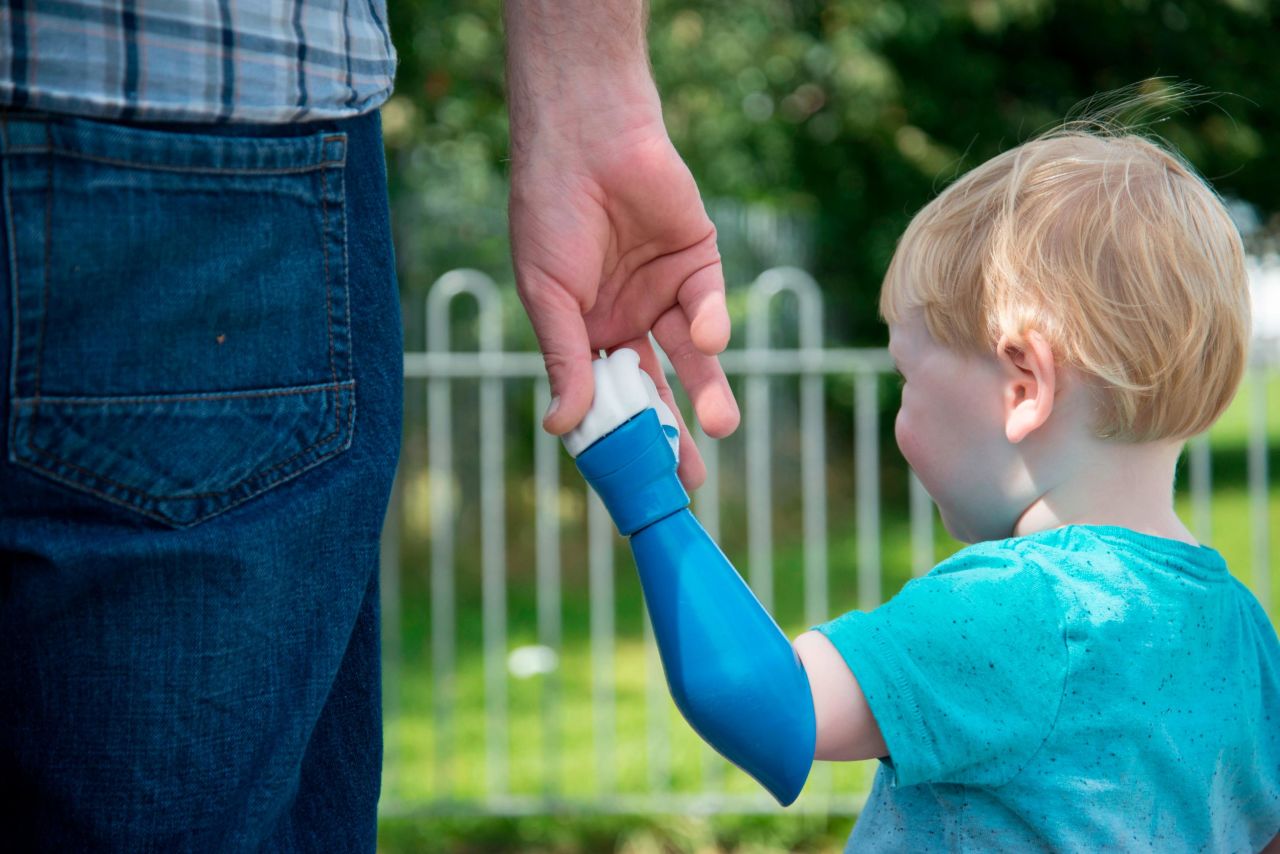 After his son's left arm was amputated days after his birth, Ben Ryan designed, 3D-printed and built him a new one.