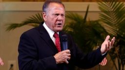 Alabama Supreme Court Chief Justice, Roy Moore, speaks to the congregation of Kimberly Church of God, Sunday, June 28, 2015, in Kimberley , Ala. Moore lashed out at the U.S. Supreme Court decision which legalized same-sex marriage nationwide, saying said the decision was against the laws of nature.   (AP Photo/Butch Dill)