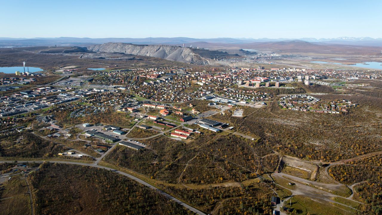 Kiruna, pictured from above.