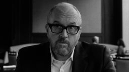 Louis C.K. as Glen Topher in his film "I Love You, Daddy". The movie was shot on exclusively 35mm black and white film. 