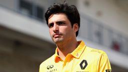 AUSTIN, TX - OCTOBER 19: Carlos Sainz of Spain and Renault Sport F1 walks in the Paddock during previews ahead of the United States Formula One Grand Prix at Circuit of The Americas on October 19, 2017 in Austin, Texas.  (Photo by Mark Thompson/Getty Images)
