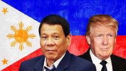 RESTRICTED 111017 Asia trip Trump Duterte Philippines flag
