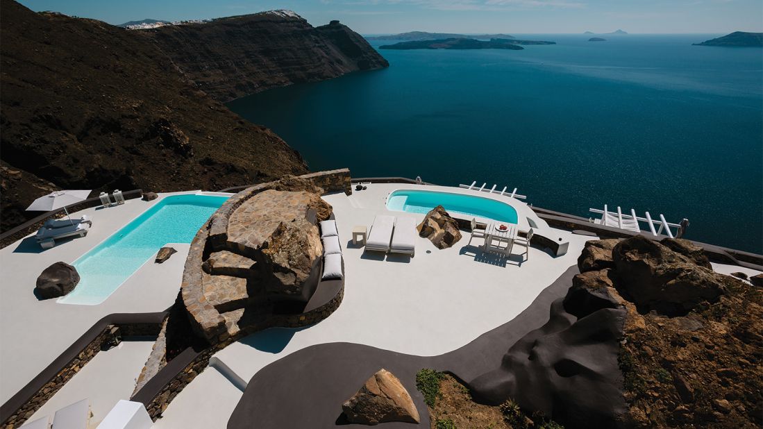 <strong>World's Most Romantic Hotel -- Aenaon Villas, Santorini, Greece:</strong> Santorini was truly crowned an island for lovers this year, scooping the prizes for both Most Romantic Hotel and Best Honeymoon Hideaway. 