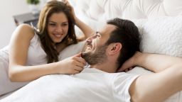 Young loving couple in the bed; Shutterstock ID 391871194; Job: -