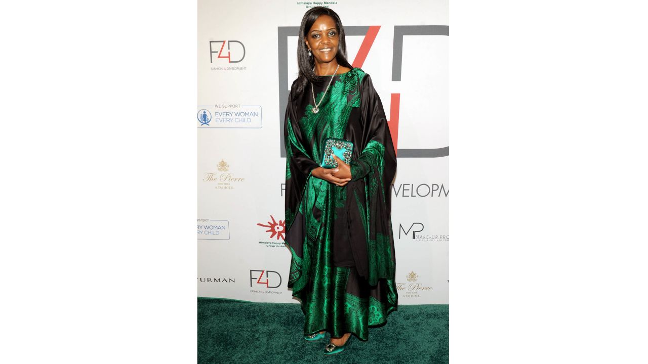 Grace Mugabe at the "Fashion 4 Development" luncheon at a luxury hotel in New York in September.
