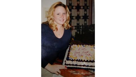 Erin Thompson at a farewell party in 1998 before she embarked on an acting career in New York. 