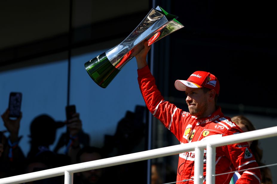 Sebastian Vettel hadn't won a race since the Hungarian Grand Prix in July. In the intervening period between then and the Mexico Grand Prix, he squandered a 14-point lead and lost sight of Lewis Hamilton as the Briton sped away to a fourth world title. In Brazil, Vettel triumphed once again to record his fifth win of the season and the 47th of his career. Hamilton started the race in last place after crashing out of qualifying early on, but stormed through the field to finish fourth behind Kimi Raikkonen and second-placed Valtteri Bottas.<br /> <br /><strong>Drivers' title race after round 19</strong><br />Hamilton 345 points<br />Vettel 302 points<br />Bottas 280 points  