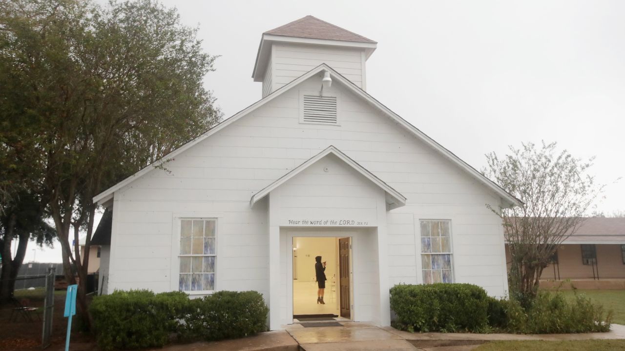 The church in Sutherland Springs, Texas, where a man killed 25 people and an unborn child on November 5. Within weeks, the armed forces began adding thousands of names to the FBI's gun ban list of people who, like the shooter, had been kicked out of the military. 
