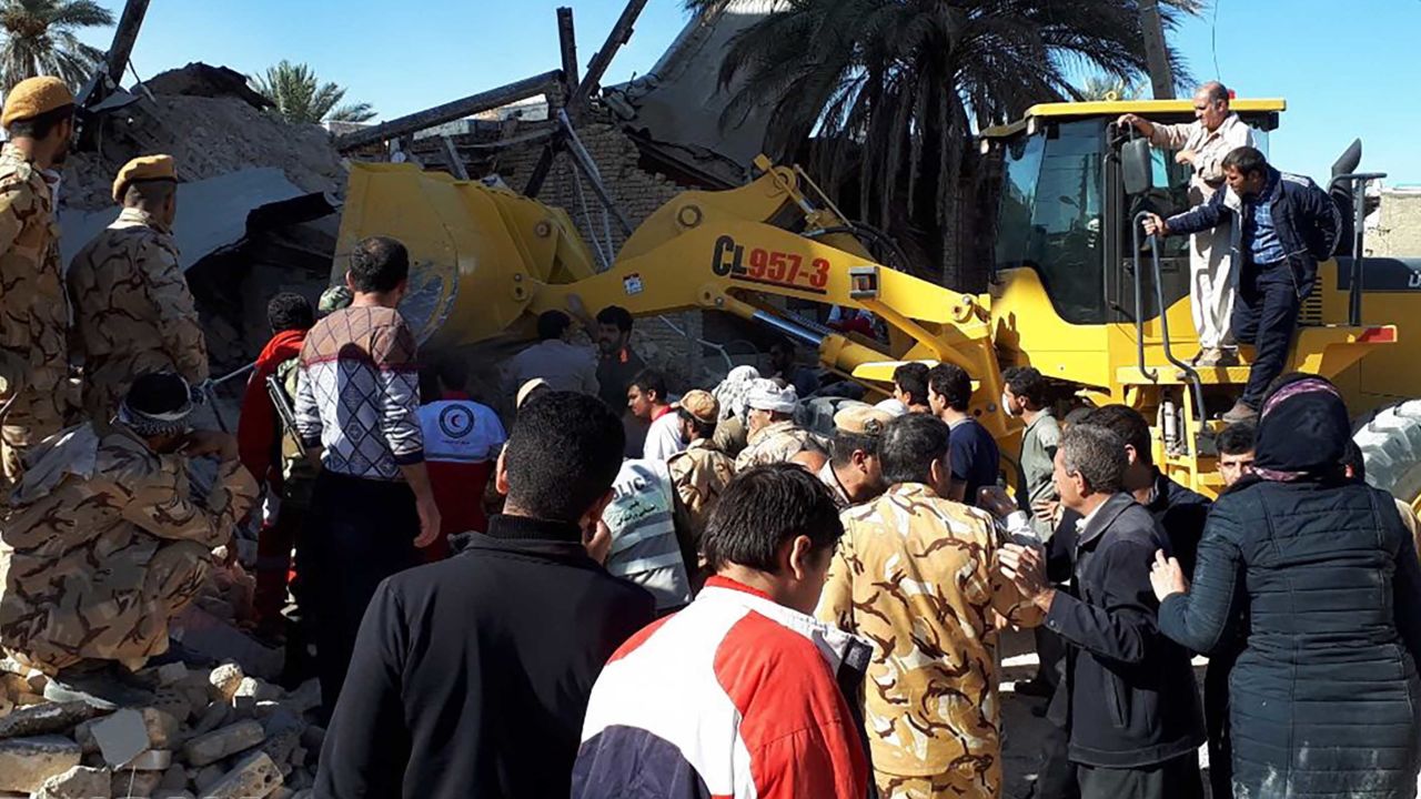 State media outlet IRNA publishes photos showing earthquake destruction in Kermanshah Province.