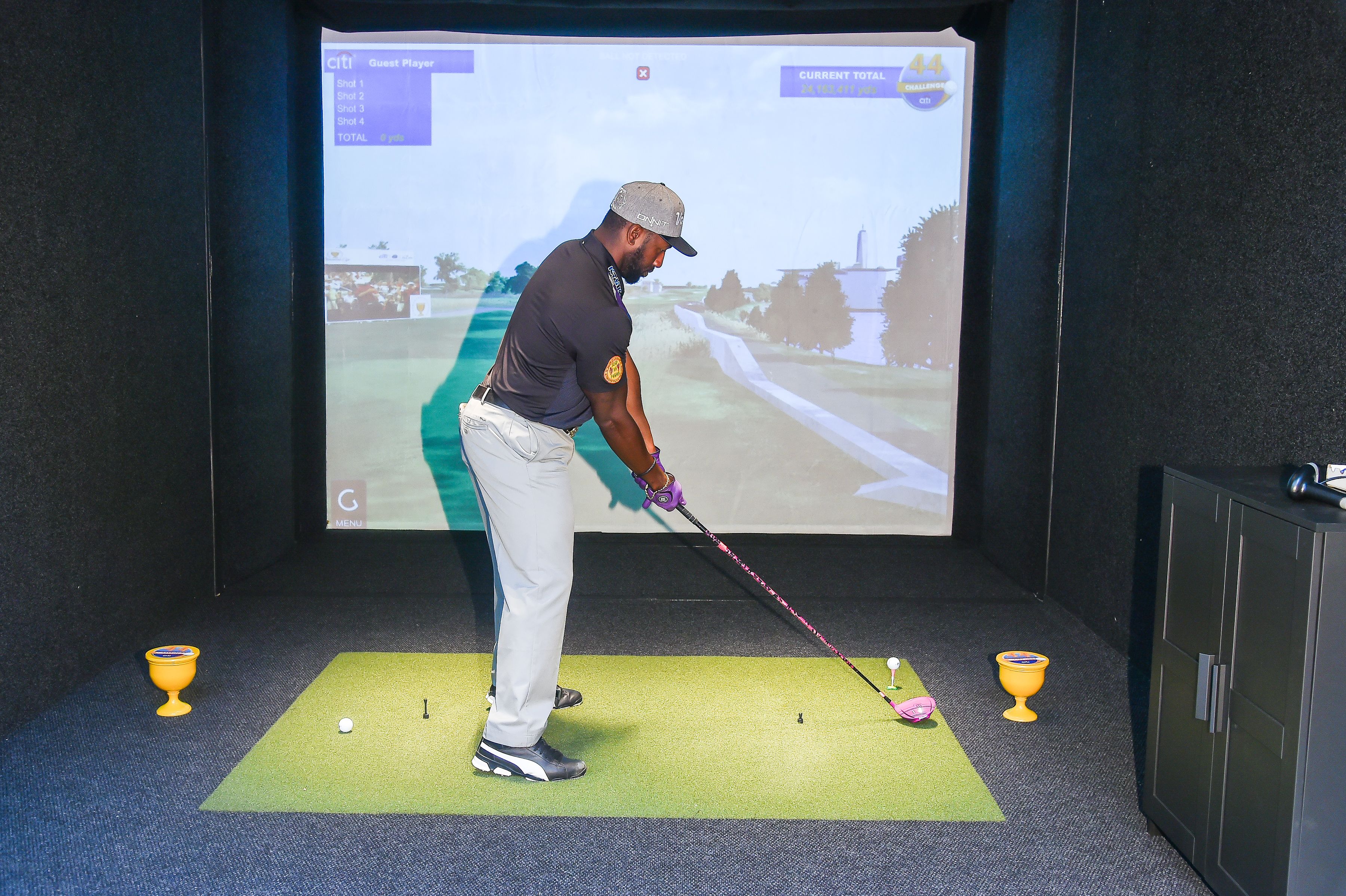 Allen credits Tiger Woods with giving golf a swagger and energy that he is now trying to bring to the world of long drive competitions. "Tiger's athletic ability was beyond what the game had seen before," Allen says. "I'm not saying he's better than Jack (Nicklaus) or Arnie (Palmer) but it's how he did it."