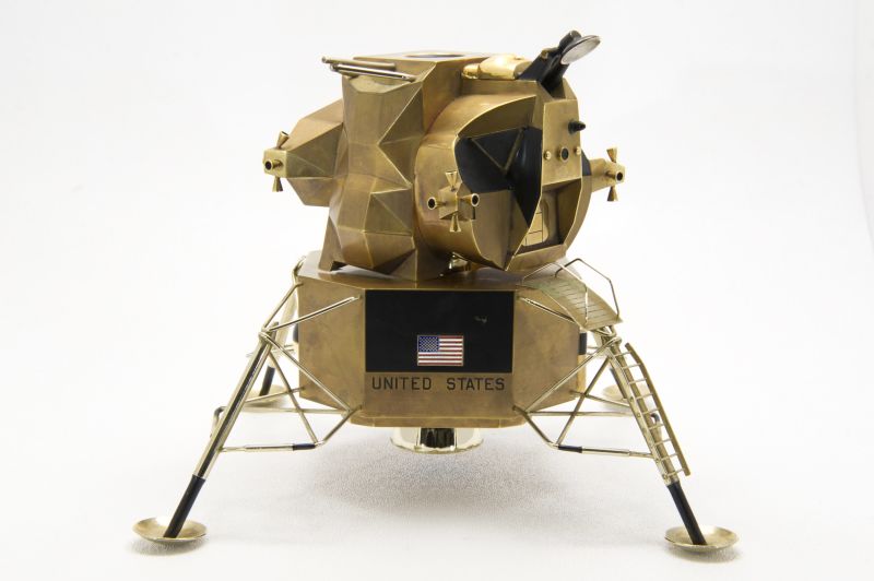 Cartier s solid gold Lunar Module replica up for auction CNN