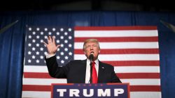 GOLDEN, CO - OCTOBER 29: Republican presidential nominee Donald Trump addresses a campaign rally in the Rodeo Arena at the Jefferson County Fairgrounds October 29, 2016 in Golden, Colorado. The Federal Bureau of Investigation announced Friday it discovered emails pertinent to the closed investigation of Democratic presidential nominee Hillary Clinton's private email server and are looking to see if they improperly contained classified information. Trump said "I think it's the biggest story since Watergate." (Photo by Chip Somodevilla/Getty Images)