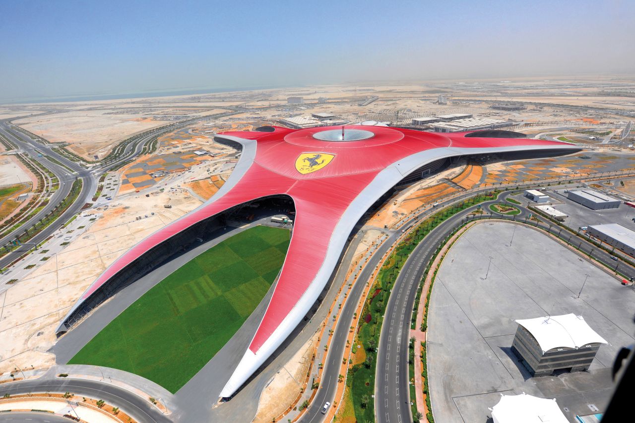 <strong>Ferrari World -- Yas Island: </strong>Ferrari World is a theme park with the largest space frame structure ever built. Inside it's got the world's fastest roller coaster, called Formula Rossa.
