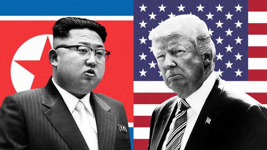 **This image is for use with this specific article only.**While President Donald Trump rattles sabers on Twitter and slams "Rocket Man" Kim Jong Un, there is also a perceptible hardening of tone among senior officials.