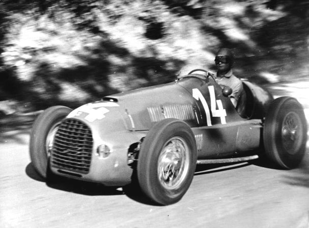 The Ferrari 125 was a winner; it's seen here being driven by Peter Whitehead to victory in the 1949 Grand Prix of Czechoslovakia.