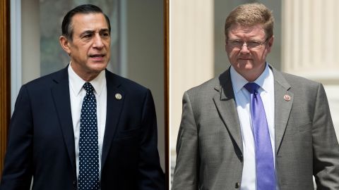 Rep. Darrell Issa of California, left, and Rep. Mark Amodei of Nevada, right, are pictured. Both are Republicans.