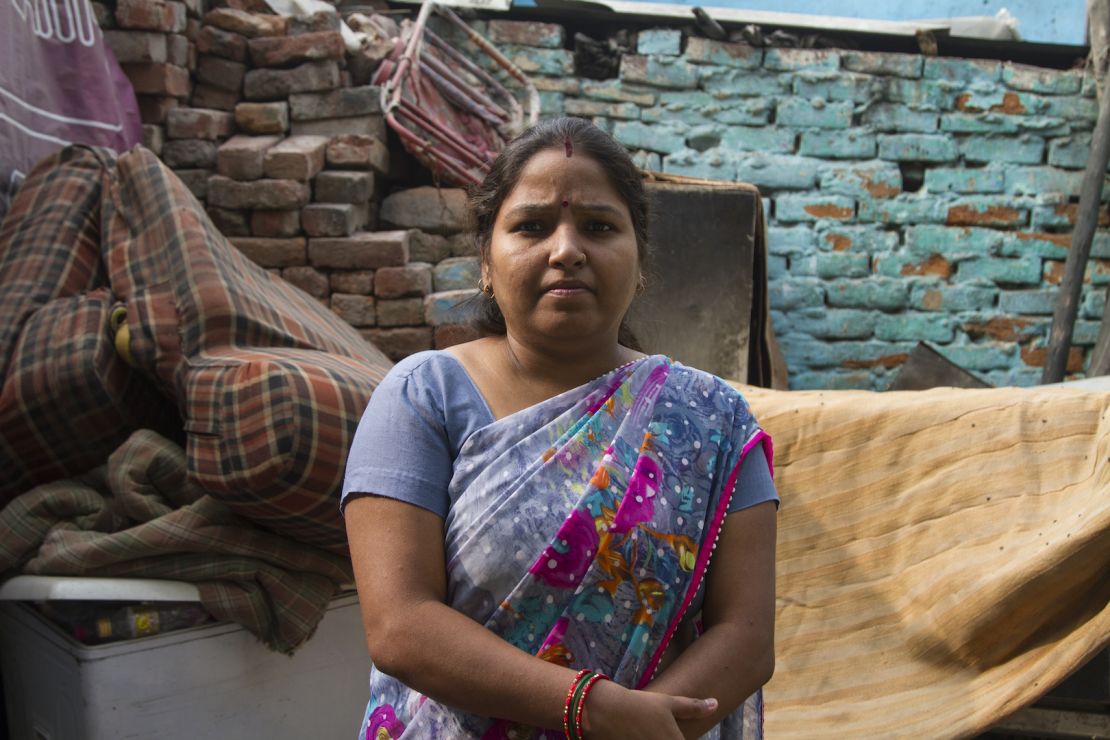 Nimrita Sharma is a teacher at a daycare center in Delhi's Ravidass slum.