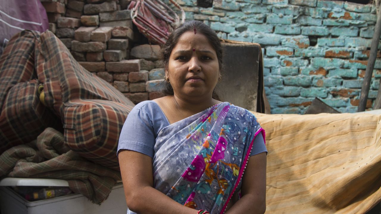 Nimrita Sharma is a teacher at a daycare center in Delhi's Ravidass slum.