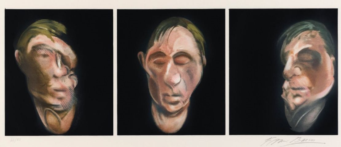 "Three Studies for a Self-Sortrait" (1980) by Francis Bacon