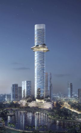 At 1,093 feet (333 meters), the largest of the structure's three towers will, upon completion, become one of Vietnam's tallest buildings.