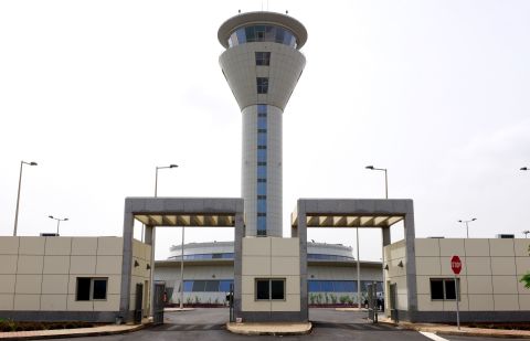 The entrance of Blaise Diagne International Airport (AIBD) in Diass, around 40km from the Senegalese capital Dakar. <br /><br />The $575 million megaproject will be among the largest airports in Africa when it opens on December 7. 