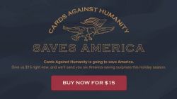 cards against humanity saves america