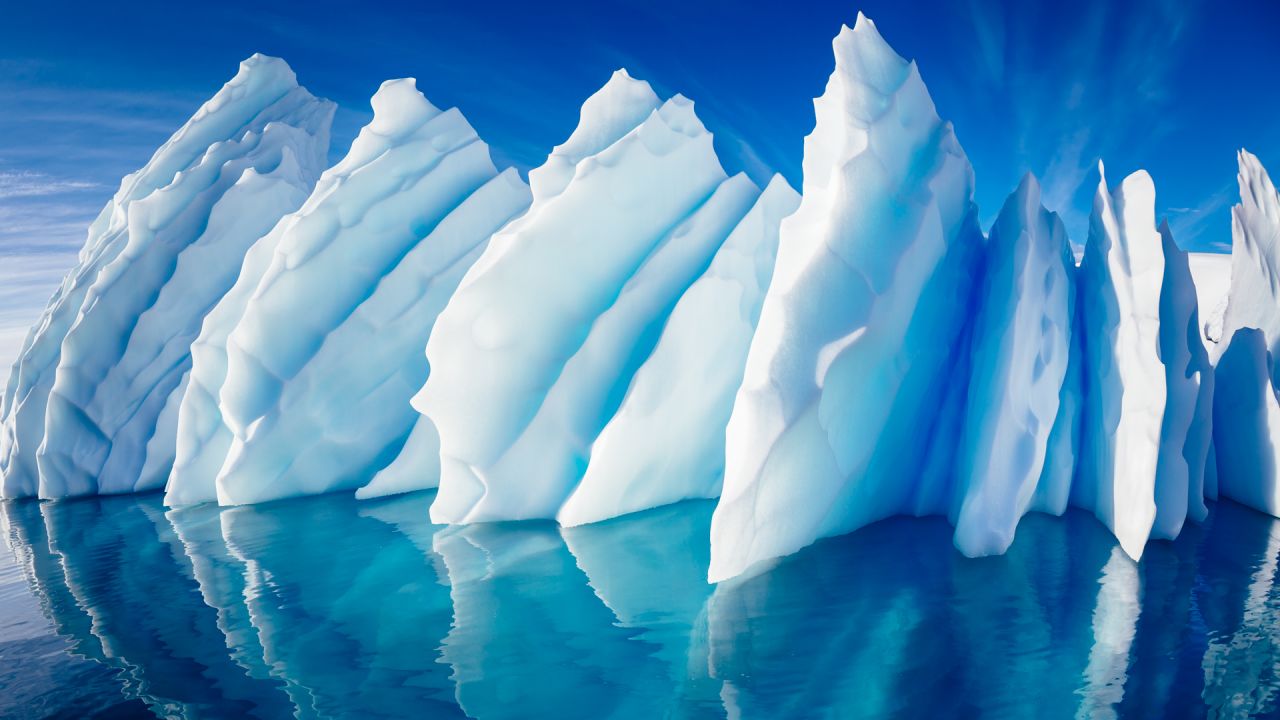 <strong>High pressure</strong>: After this first experience in high altitude environments, Peacock worked in Nepal for the Himalayan Rescue Association. <em>Pictured here: Iceberg, Antarctica.</em>