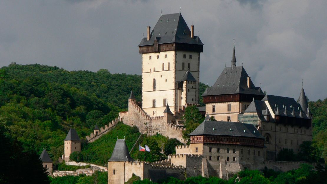 14th century fortress Karlštejn Castle.