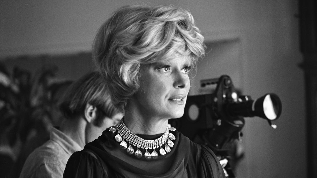 The performer appears during the 1965 shooting of her Emmy-winning TV special "An Evening With Carol Channing," which would air the following year.