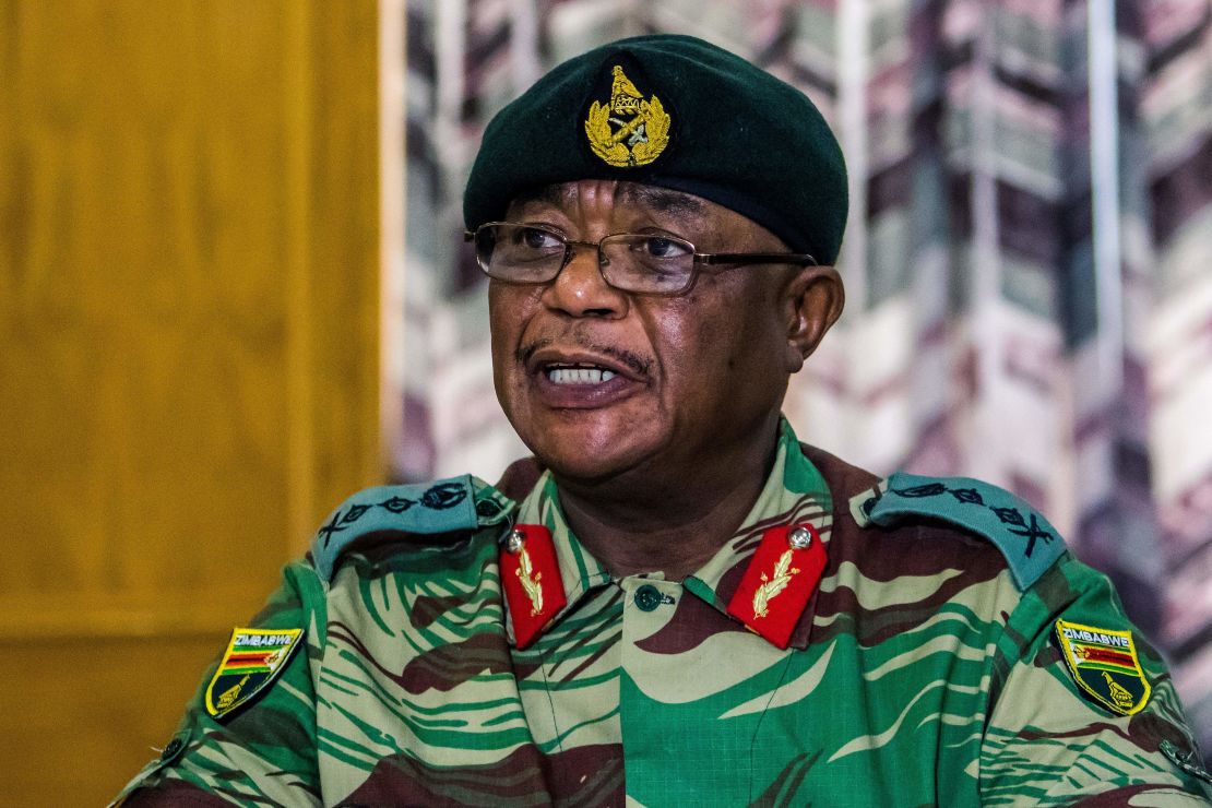 Zimbabwe Army General Constantino Chiwenga, Commander of the Zimbabwe Defence Forces.