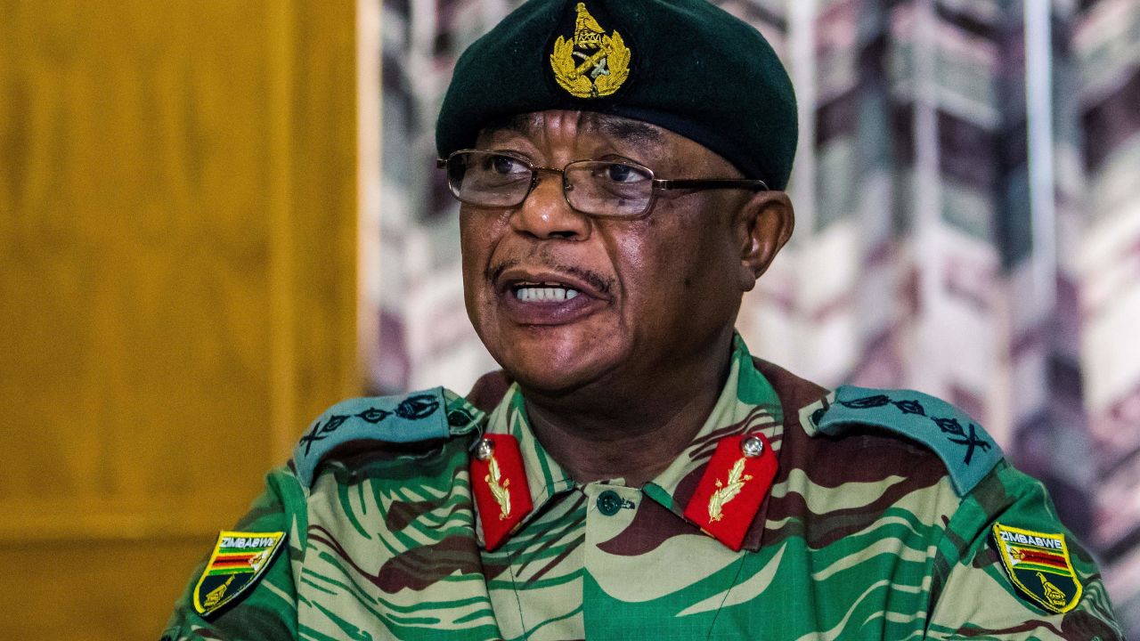Zimbabwe Army General Constantino Chiwenga, Commander of the Zimbabwe Defence Forces.