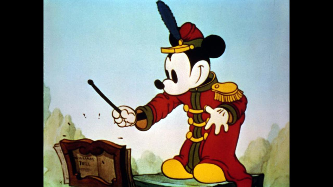 The first color short of Mickey Mouse was "The Band Concert" in 1935.