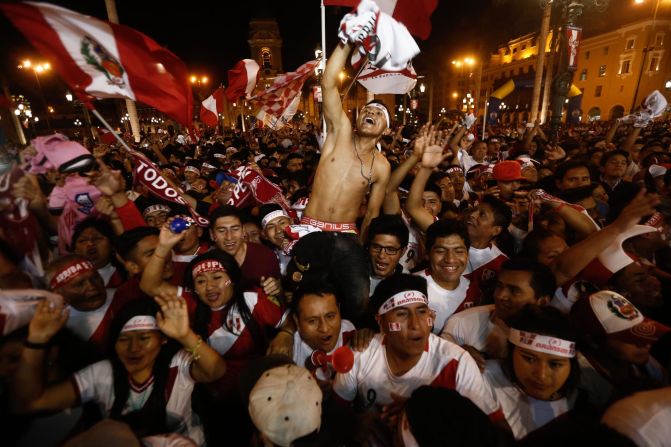 Such were the magnitude of the celebrations in Lima when Jefferson Farfan put Peru 1-0 up, an <a href="index.php?page=&url=http%3A%2F%2Fedition.cnn.com%2F2017%2F11%2F16%2Ffootball%2Fworld-cup-russia-2018-qualification-lionel-messi-neymar-brazil-england-argentina%2Findex.html">earthquake detector in the city was activated</a> at the exact moment of the goal.