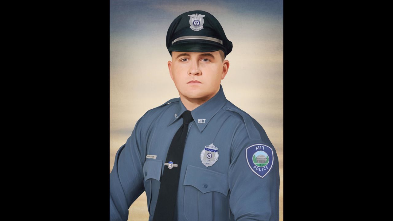 Massachusetts Institute of Technology police officer Sean Collier was shot and killed by the Boston bombing suspects in 2013. This digital portrait of Collier is one of many created by Philadelphia police Officer Jonny Castro as a way of honoring first responders and military personnel for their sacrifices. Click through the gallery to see more of Castro's portraits.