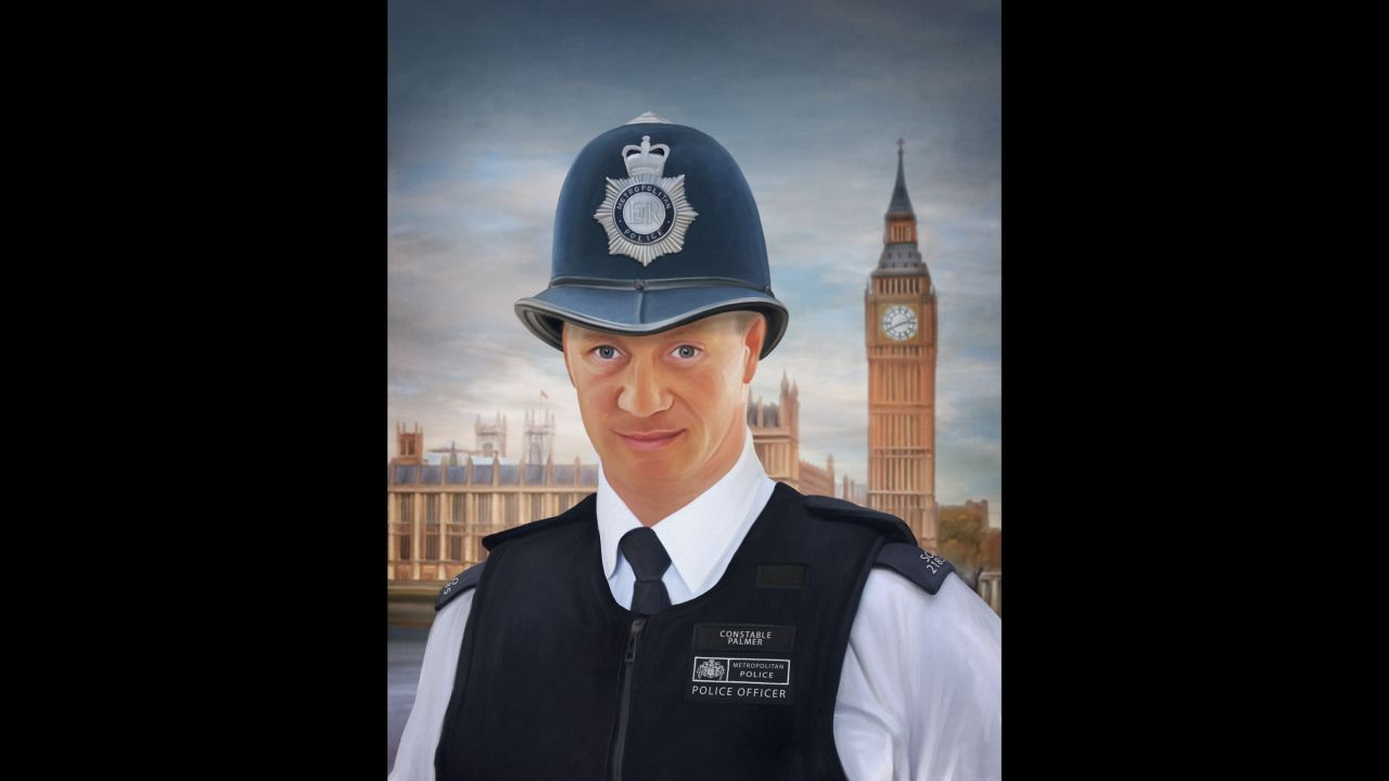 Police Constable Keith Palmer of the Metropolitan Police Service was stabbed to death while defending London's Palace of Westminster during a terrorist attack last March.