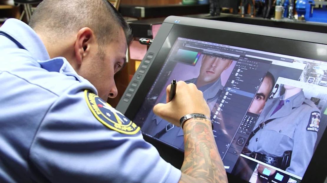 Castro creates his portraits with a virtual paintbrush and a digital tablet. 