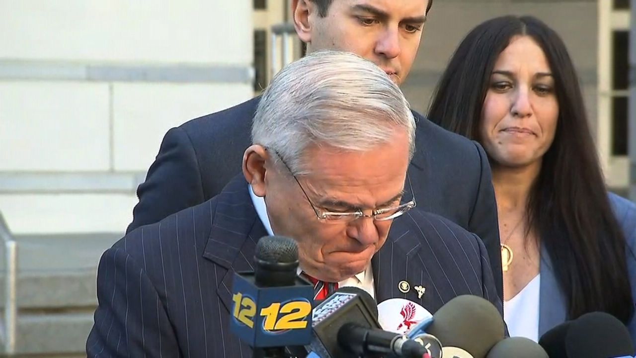 menendez breaks down mistrial