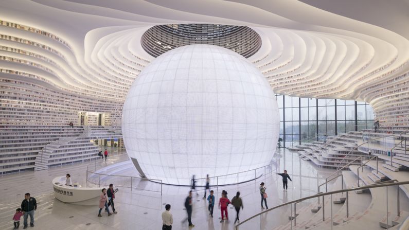 <strong>China's most beautiful library: </strong>Photos of Tianjin's new public library have set the internet ablaze. Social media users and local media alike were impressed. Some called it "the most beautiful library in China," quickly making it the most popular attraction in Tianjin.