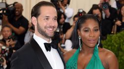 NEW YORK, NY - MAY 01: Alexis Ohanian (L) and Serena Williams attend the "Rei Kawakubo/Comme des Garcons: Art Of The In-Between" Costume Institute Gala at Metropolitan Museum of Art on May 1, 2017 in New York City.  (Photo by Dimitrios Kambouris/Getty Images)