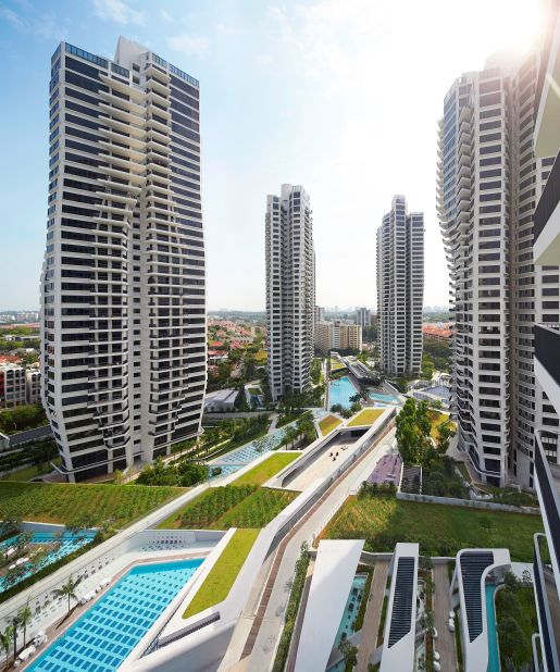 Completed in 2014, d'Leedon is a sprawling complex consisting of seven residential towers and 12 semi-detached villas.