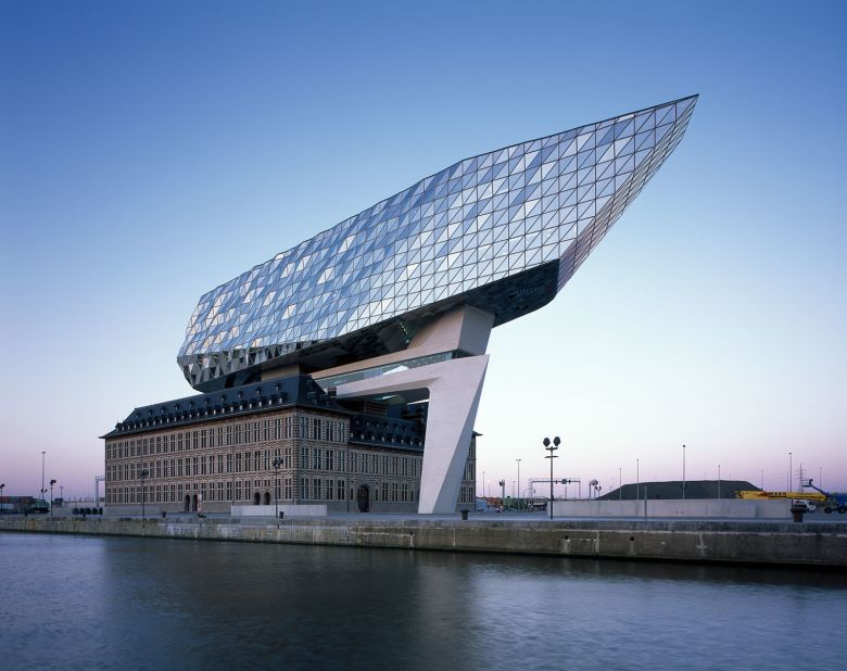 The only government building Hadid built, this structure serves as the Antwerp Port Authority's head office. A nearby square was renamed Zaha Hadidplein in honor of the late architect.