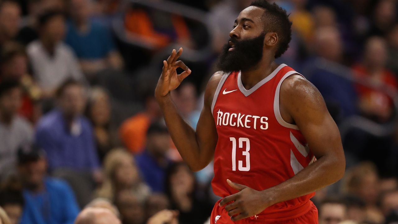 James Harden leads the NBA in points per game.