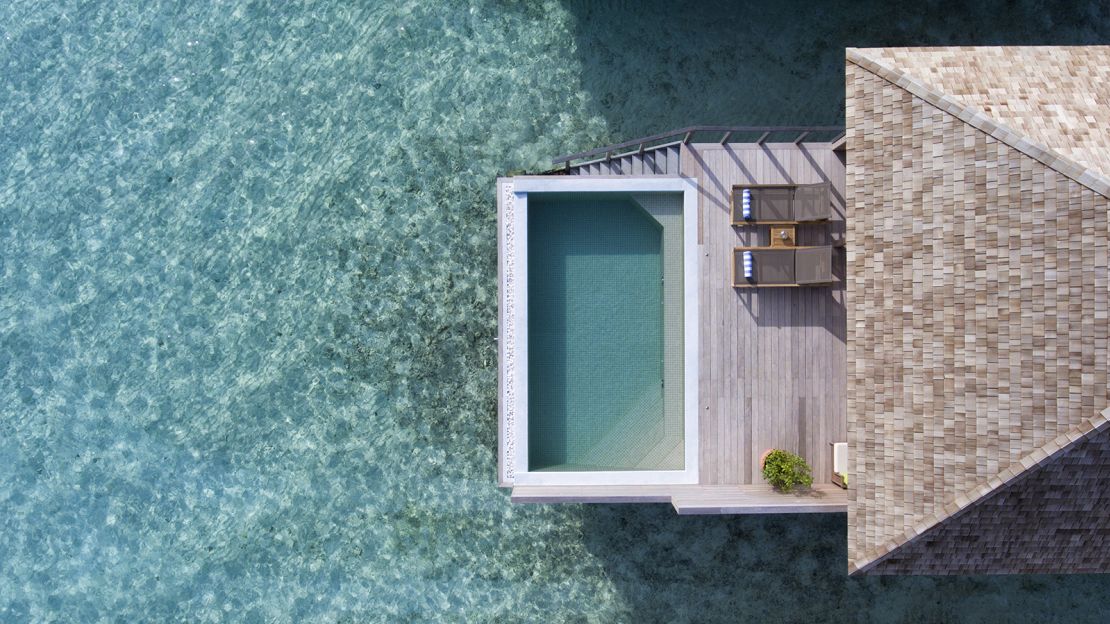 Hurawalhi offers a mix of over-water and beach villas.