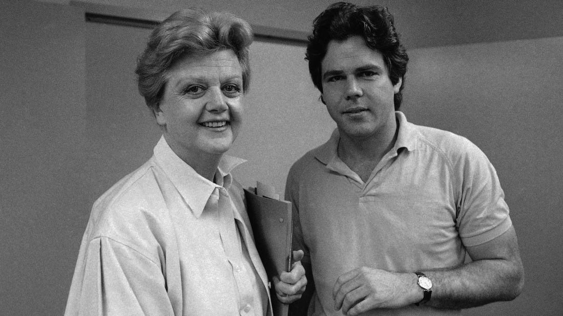 Lansbury and her son Anthony go over the script of a play they were working on together in 1982. Lansbury and Peter Shaw had two children together, Anthony and Deirdre. Lansbury also had a stepson, David, from her husband's first marriage.