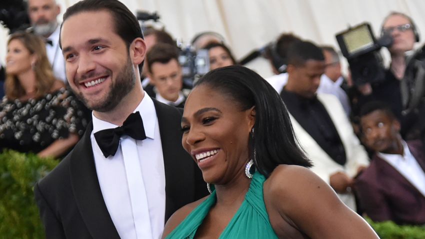 NEW YORK, NY - MAY 01:  Alexis Ohanian and Serena Williams attend the "Rei Kawakubo/Comme des Garcons: Art Of The In-Between" Costume Institute Gala at Metropolitan Museum of Art on May 1, 2017 in New York City.  (Photo by Mike Coppola/Getty Images for People.com)