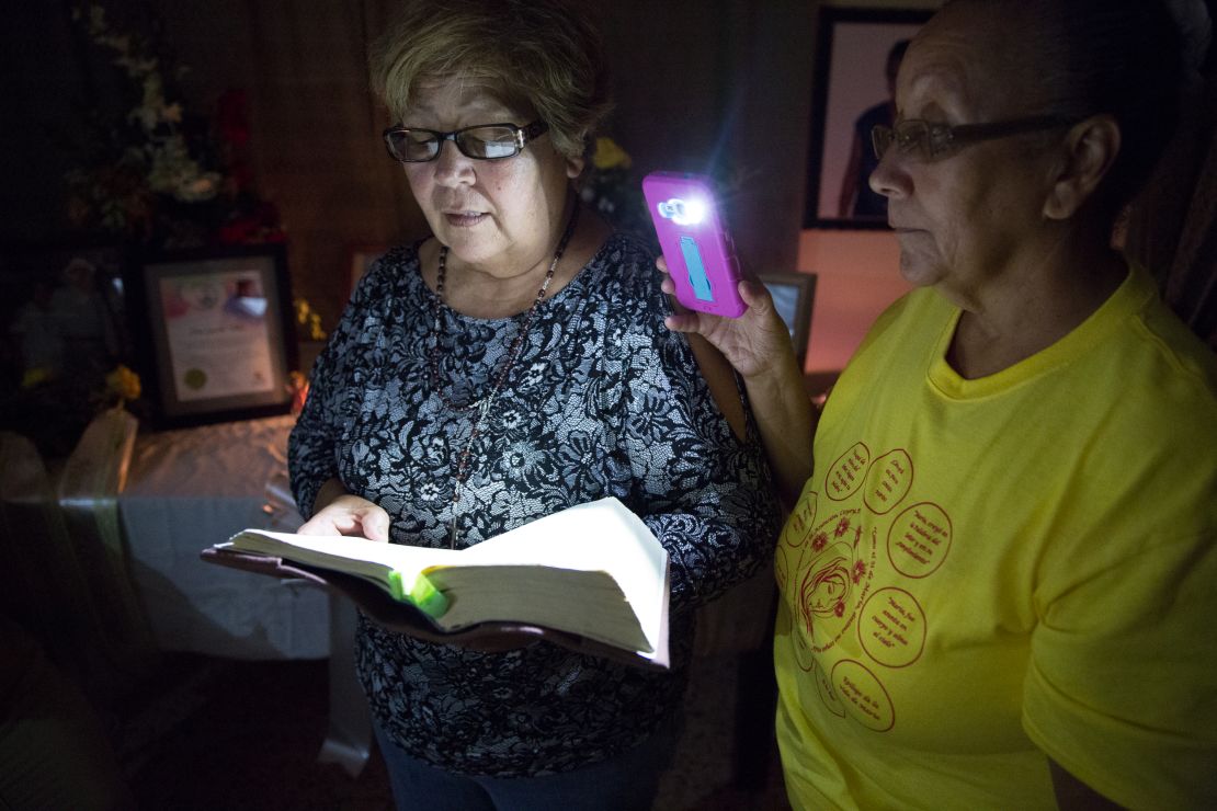 The power went out while neighbors and family members were memorializing Vidal earlier this month.