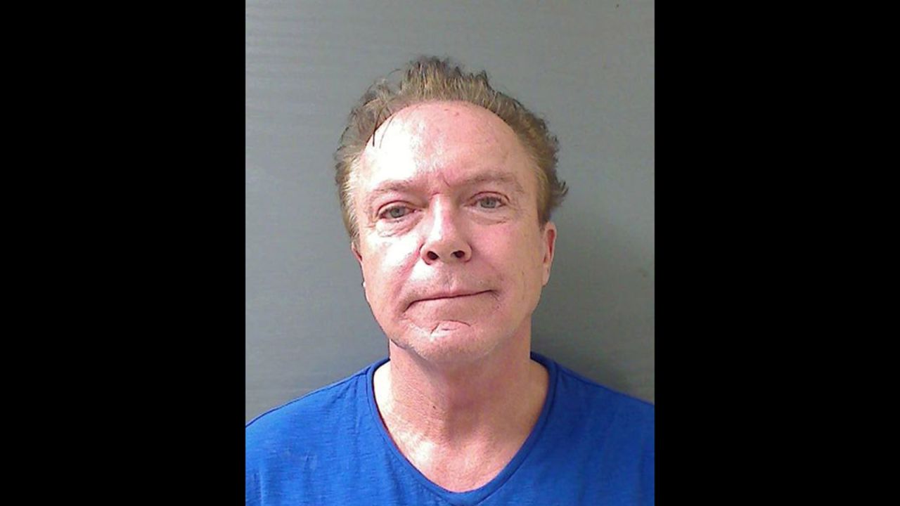 Cassidy in a police booking photo after his arrest on charges of driving while intoxicated on August 21, 2013, in Schodack, New York. 